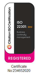 ISO 22301-2019 Certificate